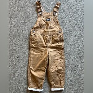 Oshkosh Kids | Tan overalls Size 5T | New with tags